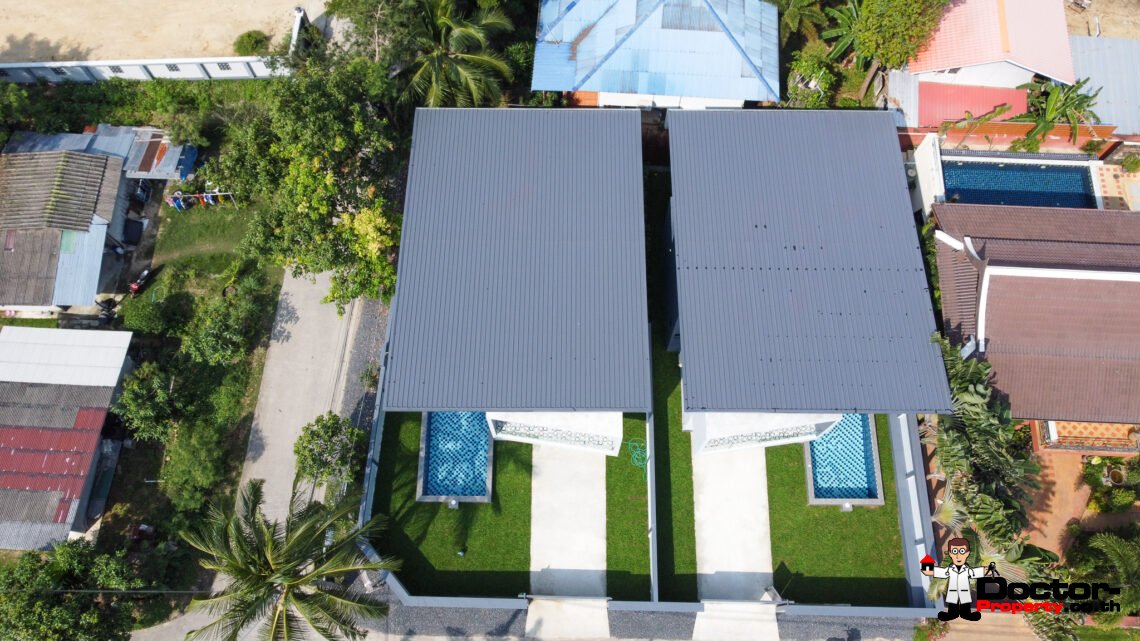 New 3 Bedroom Private Pool Villa in Ban Tai, Koh Samui – For Sale